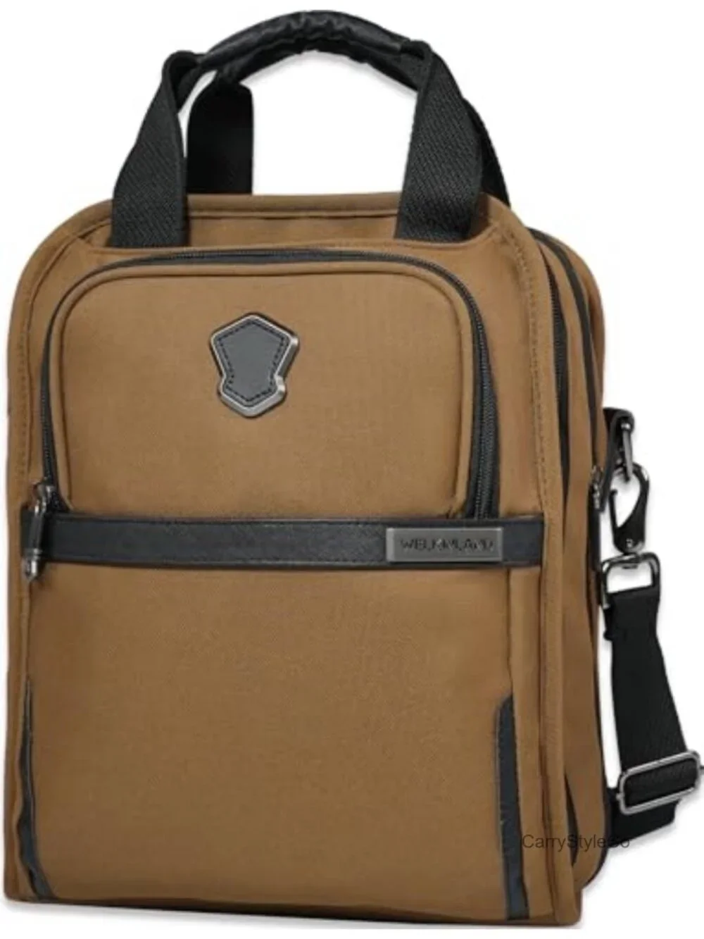 14-Pocket Messenger Bag for Men, 15L Crossbody Shoulder Bag with Laptop